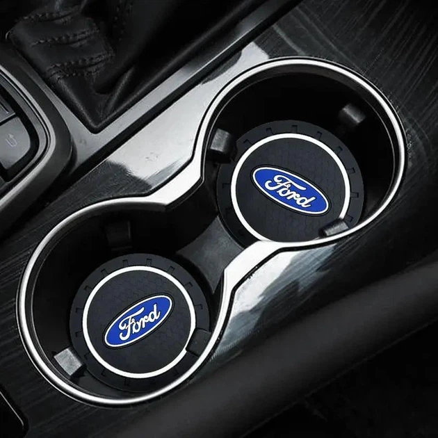 Коврик антискользящий в подстаканник с логотипом FORD (2шт) - Фото 4 Коврик антискользящий в подстаканник с логотипом FORD (2шт) - изображение 4
