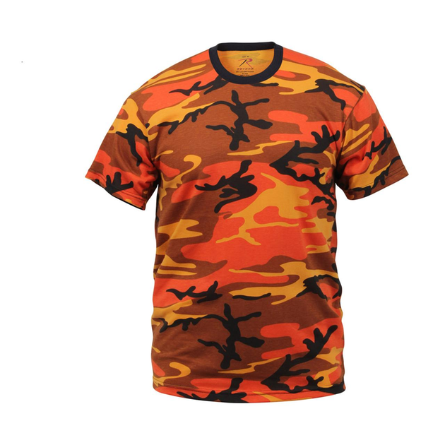 Футболка армійська тактика камуфляжна ROTHCO USA Orange Camouflage XL - зображення 1