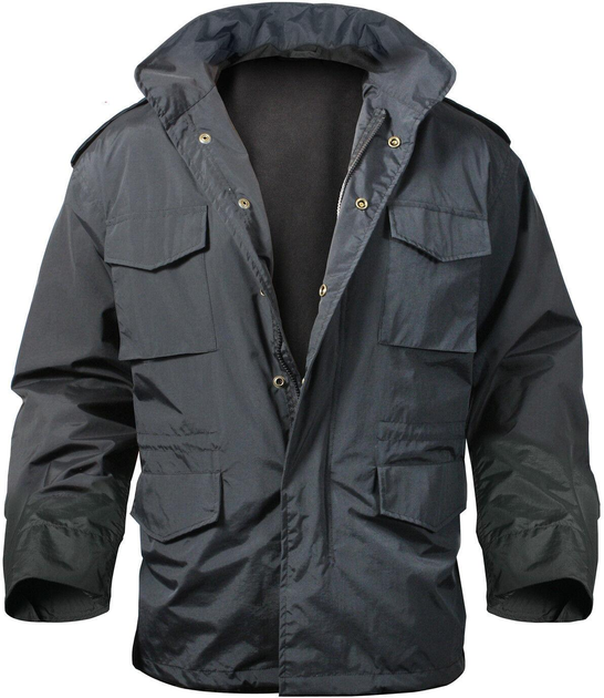 Куртка Rothco M-65 тактична штормова нейлонова Storm Jacket Black 2XL - зображення 1