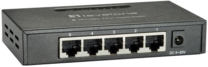 Przełącznik LevelOne Switch 5x GBit Unmanaged (GEU-0523) - obraz 1