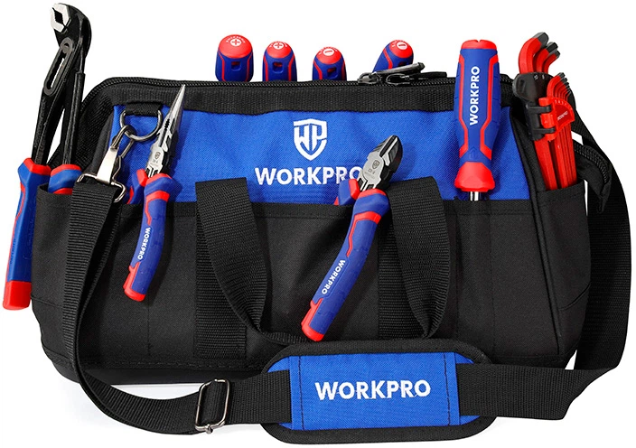 Сумка для инструментов Workpro PRO с регулируемым плечевым ремнем 510x260x290 мм (WP281026) - Фото 3 Сумка для инструментов Workpro PRO с регулируемым плечевым ремнем 510x260x290 мм (WP281026) - изображение 3