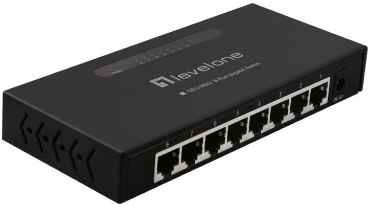 Przełącznik LevelOne Switch 8x GBit Unmanaged (GEU-0822) - obraz 1