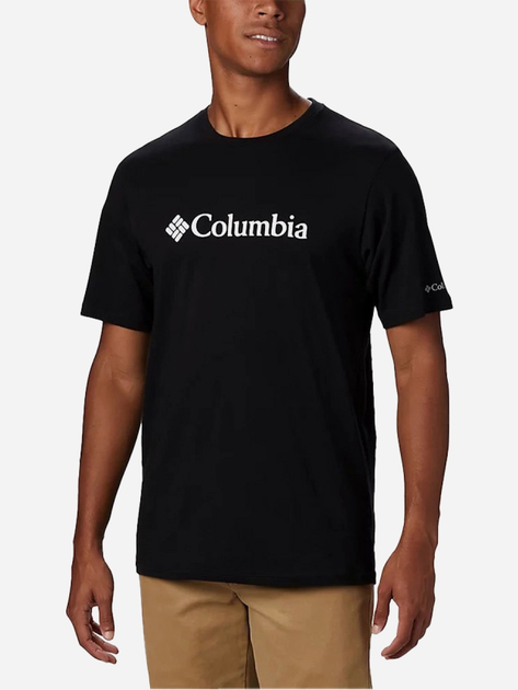 Koszulka męska bawełniana Columbia CSC Basic Logo Short Sleeve 1680053010 XL Czarna (193553315995) - obraz 1