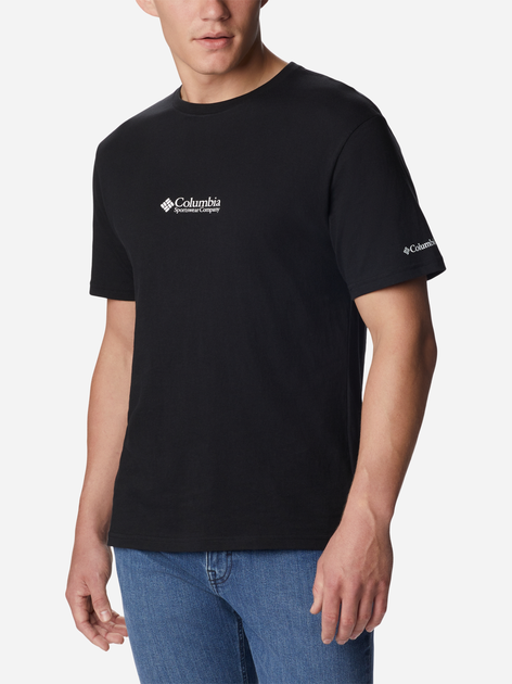 Футболка бавовняна чоловіча Columbia CSC Basic Logo Short Sleeve 1680053020 M Чорна (195978113231) - зображення 4