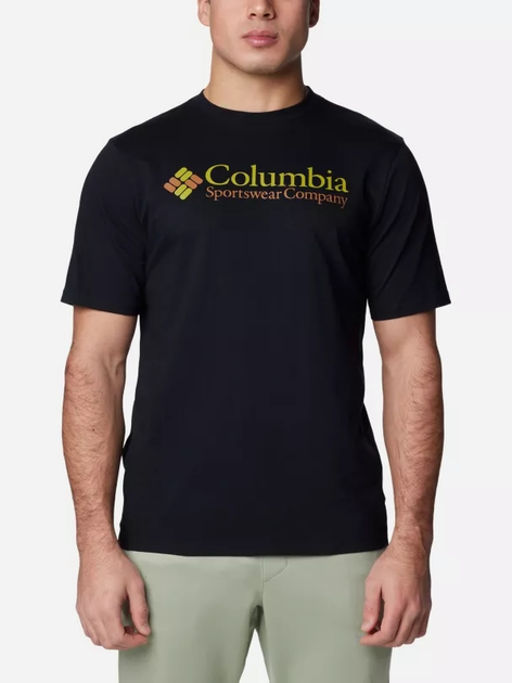 Футболка бавовняна чоловіча Columbia CSC Basic Logo Short Sleeve 1680053029 M Чорна (195981532081) - зображення 1