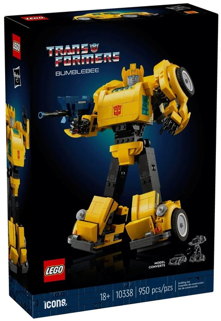 Zestaw klocków LEGO Icons Bumblebee 950 elementów (10338) - obraz 1