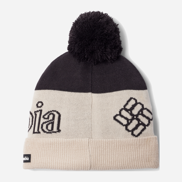 Шапка чоловіча Columbia Polar Powder II Beanie 1979861015 One Size Чорний/Бежевий (195979606824) - зображення 2