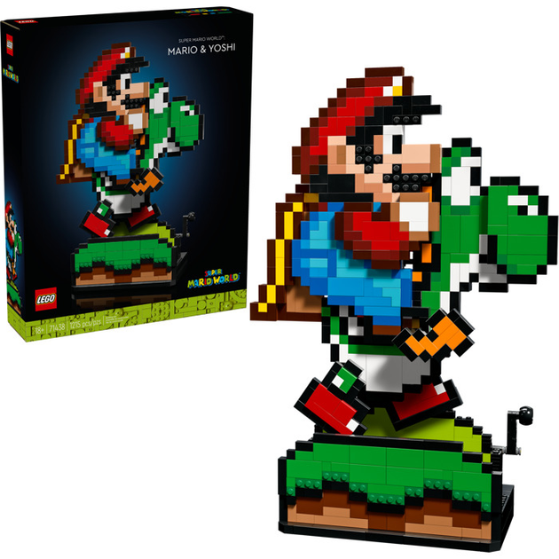 Zestaw klocków LEGO Super Mario World: Mario i Yoshi 1215 elementów (71438) - obraz 2