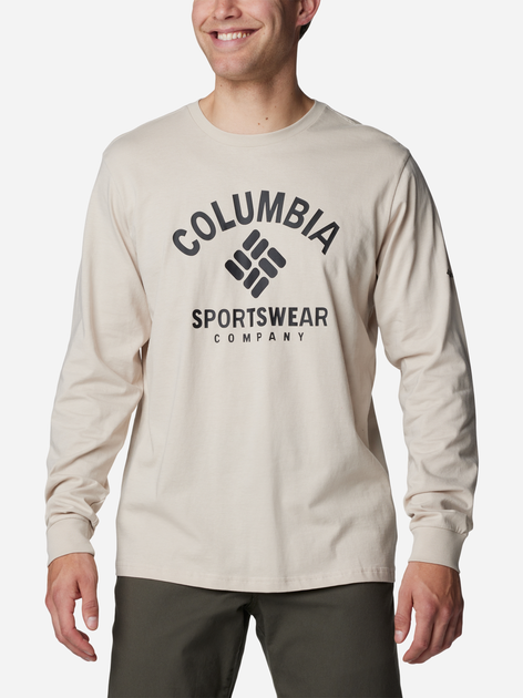 Лонгслів чоловічий Columbia Rockaway River Graphic LS Tee 2022191278 XXL Бежевий (195981216486) - зображення 1