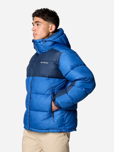 Kurtka zimowa męska sportowa Columbia Pike Lake II Hooded Jacket 2050931433 M Niebieska (195981097290) - obraz 4