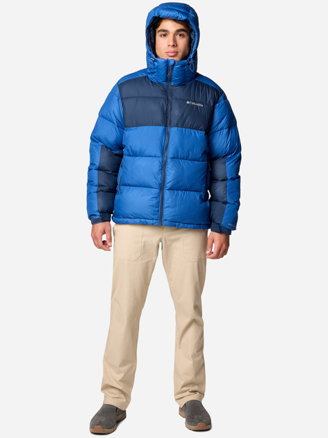 Куртка зимова коротка чоловіча Columbia Pike Lake II Hooded Jacket 2050931433 L Синя (195981097276) - зображення 3