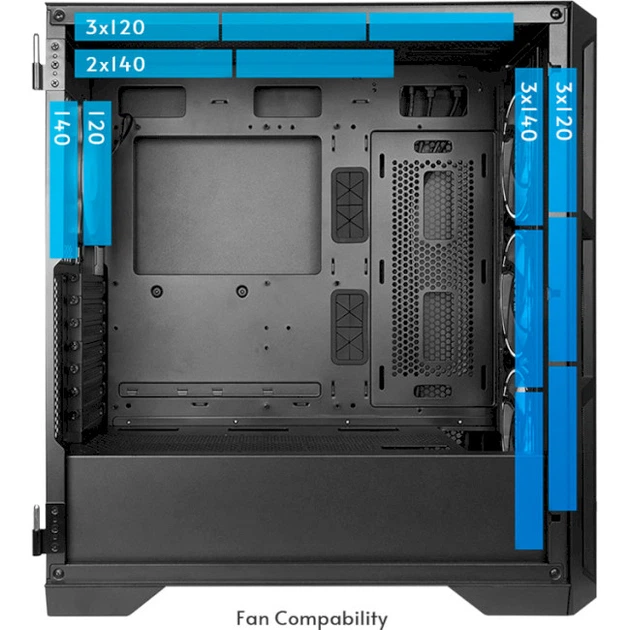 Корпус ПК Chieftec Apex Air GA-01B-M-OP Full Tower Extended ATX Черный - Фото 7 Корпус ПК Chieftec Apex Air GA-01B-M-OP Full Tower Extended ATX Черный - изображение 7