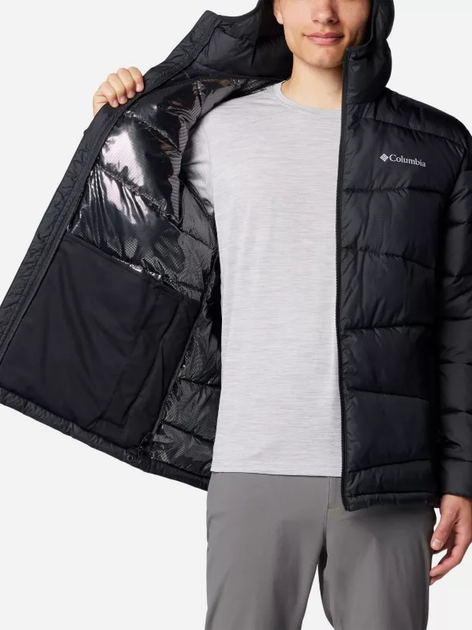 Куртка зимова коротка чоловіча Columbia Fivemile Butte II Hooded Jacket 2086912010 XL Чорна (195981422788) - зображення 4