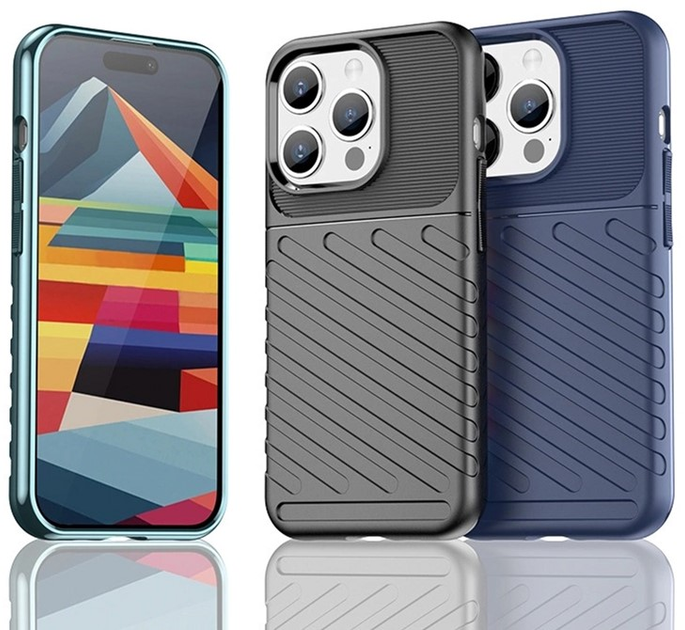 Панель Hurtel Thunder Case для Apple iPhone 15 Pro Black (9145576279533) - зображення 3