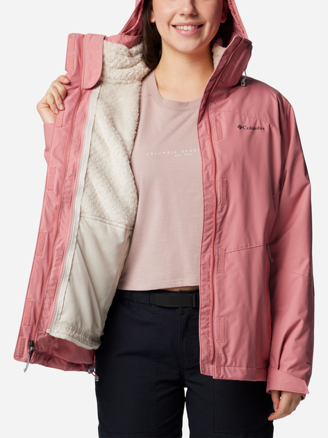 Спортивна вітрівка з капюшоном жіноча Columbia Bugaboo III Fleece Interchange Jacket 2087821629 S Рожева (195981118704) - зображення 3