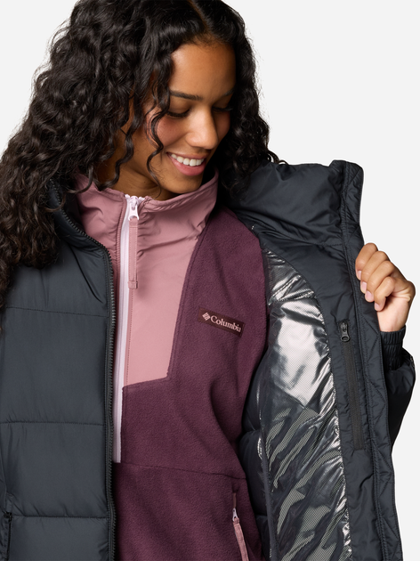 Kurtka zimowa damska sportowa Columbia Pike Lake Full Zip Jacket 2089311010 L Czarna (195981473377) - obraz 5