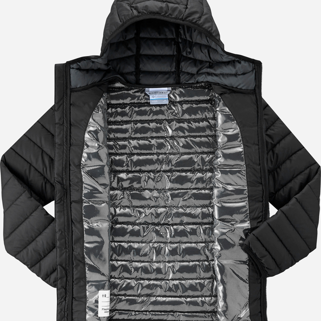 Kurtka chłopięca zimowa Columbia Powder Lite II Hooded Jacket 2090023010 104-110 cm Czarna (195981516630) - obraz 4