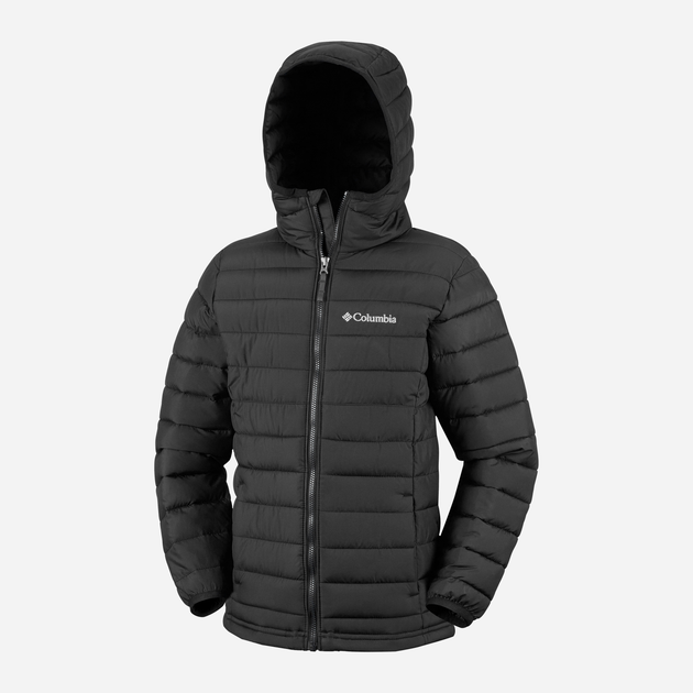 Kurtka młodzieżowa chłopięca zimowa Columbia Powder Lite II Hooded Jacket 2090023010 140-146 cm Czarna (195981516609) - obraz 3