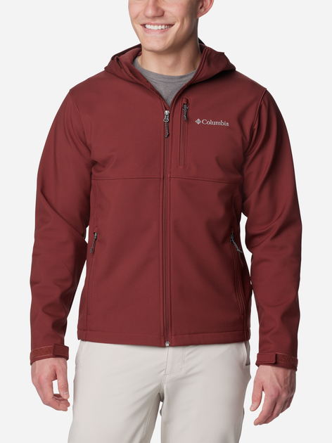 Kurtka wiatrówka męska Columbia Ascender II Hooded Softshell Jacket 2090454681 M Bordowa (195981097115) - obraz 1