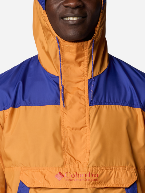 Kurtka wiatrówka męska Columbia Challenger II Windbreaker 2091001861 XL Pomarańczowy/Niebieski (195980993722) - obraz 4