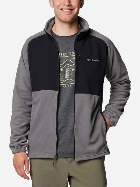 Толстовка на флісі, на блискавці чоловіча Columbia Sage Peak Full Zip Fleece 2095781023 XXL Сіра (195981013573) - зображення 3