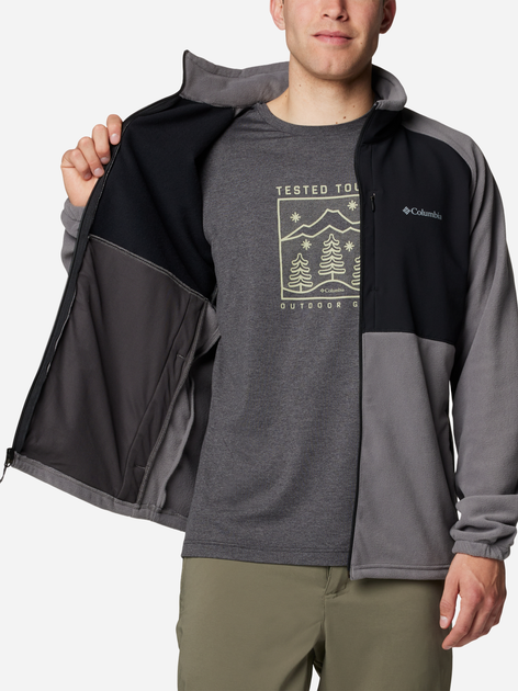 Толстовка на флісі, на блискавці чоловіча Columbia Sage Peak Full Zip Fleece 2095781023 XXL Сіра (195981013573) - зображення 4