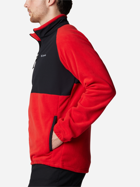 Толстовка на флісі, на блискавці чоловіча Columbia Sage Peak Full Zip Fleece 2095781698 XL Червоний/Чорний (195981013689) - зображення 5