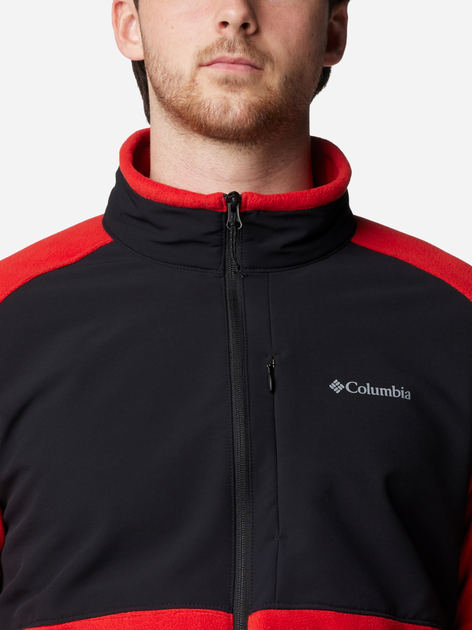 Bluza męska rozpinana streetwear Columbia Sage Peak Full Zip Fleece 2095781698 XXL Czerwony/Czarny (195981013672) - obraz 6
