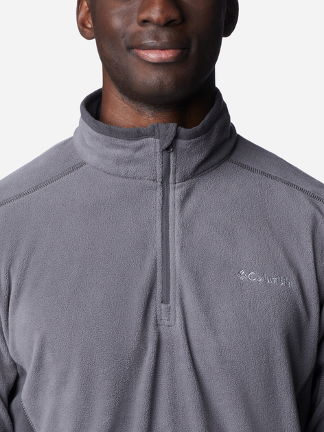 Толстовка на флісі чоловіча Columbia Klamath Range II Half Zip 1352472024 S Сіра (192660726205) - зображення 5
