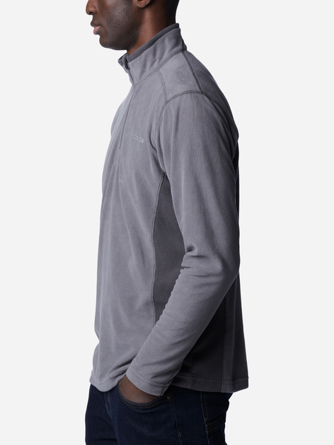 Толстовка на флісі чоловіча Columbia Klamath Range II Half Zip 1352472024 XXL Сіра (192660726229) - зображення 4