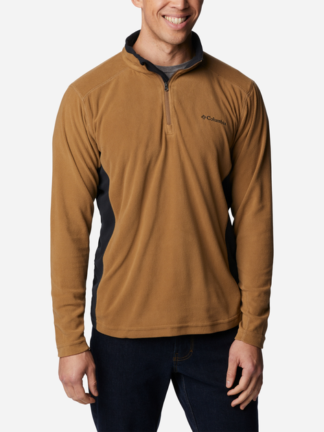 Bluza męska nierozpinana streetwear Columbia Klamath Range II Half Zip 1352472257 L Brązowa (194895205401) - obraz 1