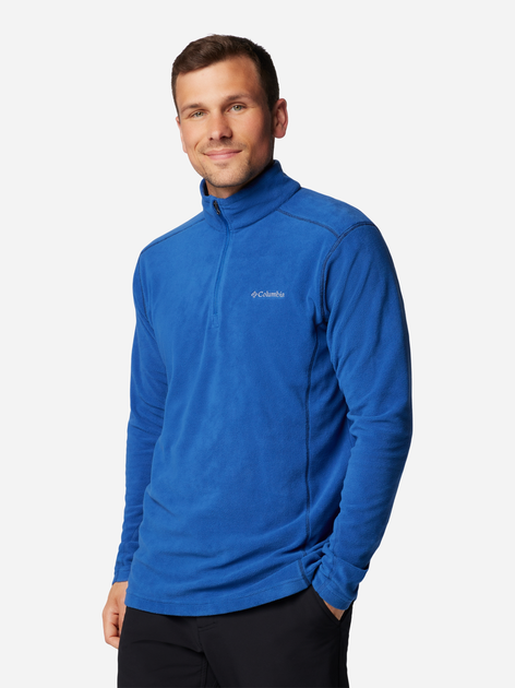 Толстовка на флісі чоловіча Columbia Klamath Range II Half Zip 1352472441 S Синя (195980978774) - зображення 1