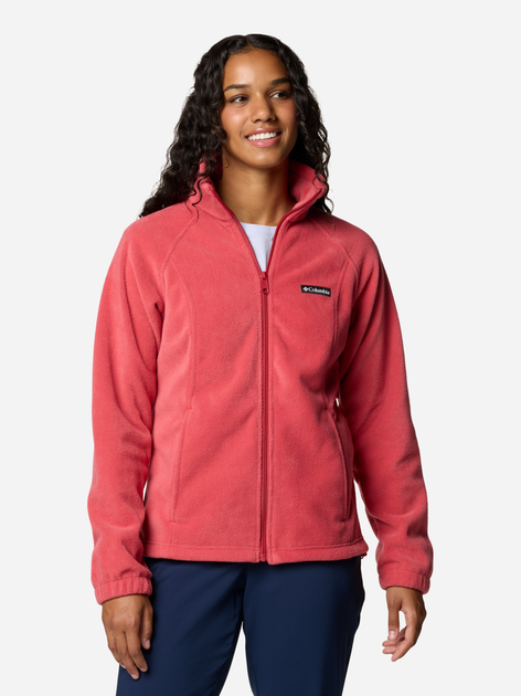 Толстовка на блискавці без капюшона жіноча Columbia Benton Springs Full Zip 1372111603 XS Червона (195981471083) - зображення 1