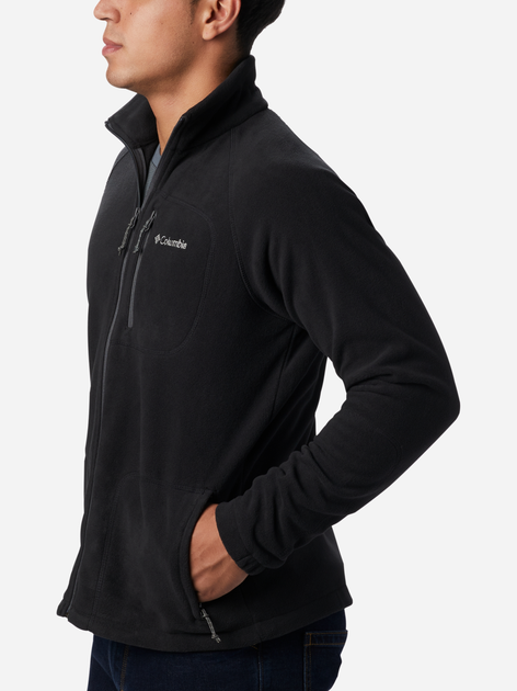 Толстовка на блискавці чоловіча Columbia Fast Trek II Full Zip Fleece 1420421010 XXL Чорна (885491937697) - зображення 4