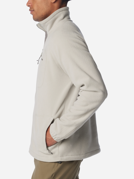 Толстовка на блискавці чоловіча Columbia Fast Trek II Full Zip Fleece 1420421278 S Світло-сіра (195979569853) - зображення 5
