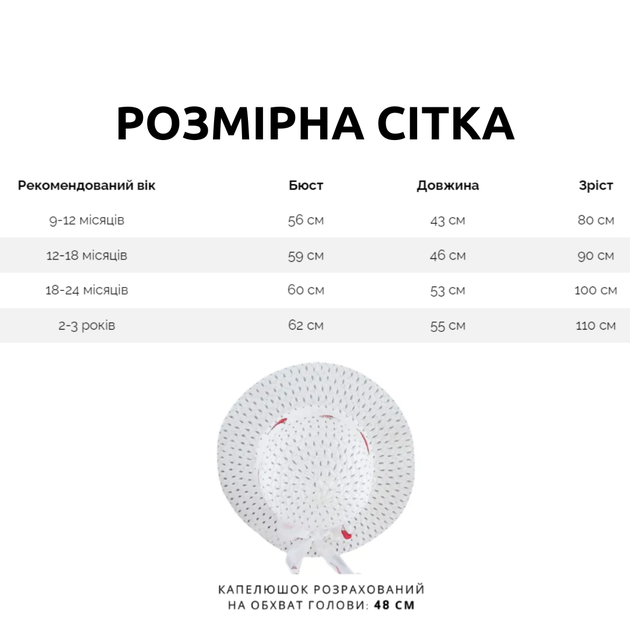 Детское платье из 2 предметов + шляпа от солнца для девочек, Розовый Вишенки с цветком, 100 см, 18-24 месяца - изображение 3