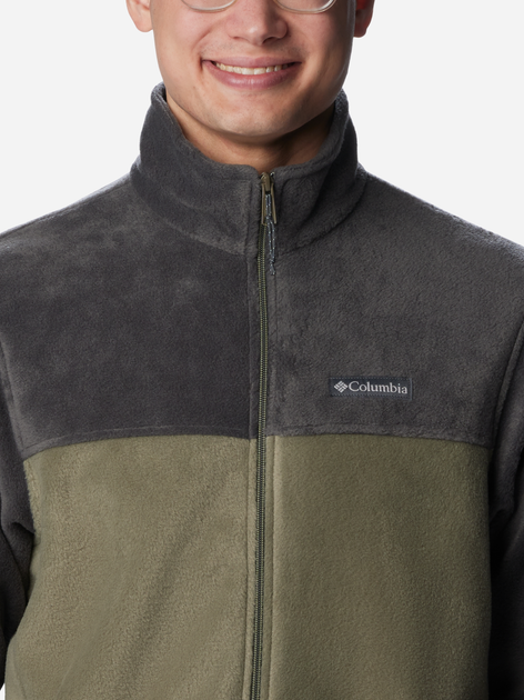 Bluza męska rozpinana streetwear Columbia Steens Mountain Full Zip 2.0 1476671024 XL Szary/Oliwkowy (193855461871) - obraz 6