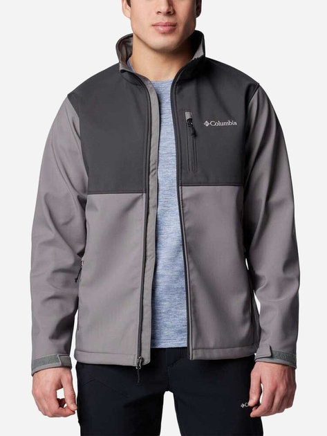 Kurtka wiatrówka męska Columbia Ascender Softshell Jacket 1556534024 M Szara (195981378412) - obraz 3