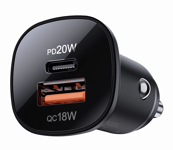 Ładowarka samochodowa Acefast B1 38W USB-C+USB-A Black (6974316280330) - obraz 3