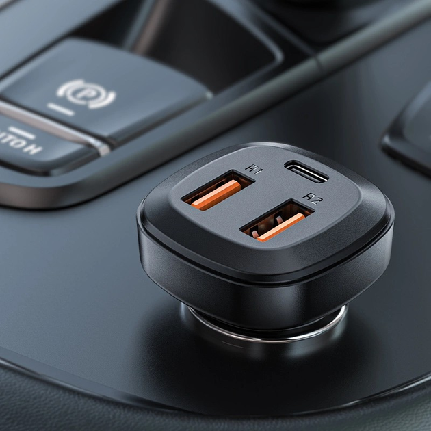 Ładowarka samochodowa Acefast B9 66W 2xUSB-A Black (6974316281726) - obraz 5