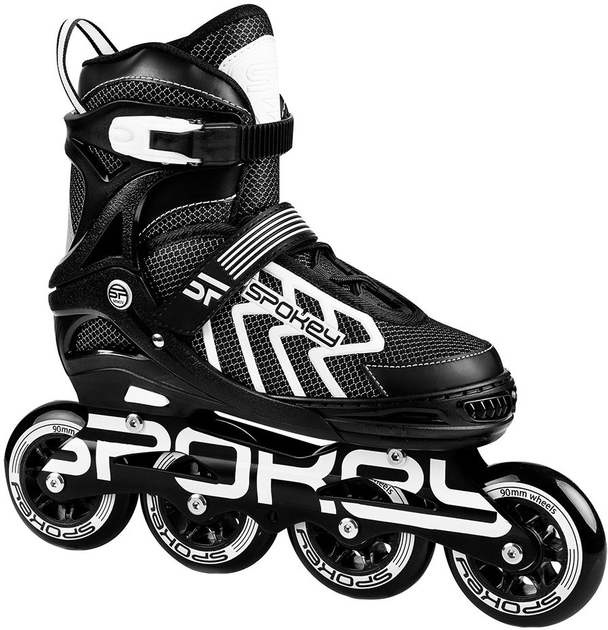 Łyżworolki Spokey Khan 927032-927033-927034 EU 31-34 Czarny z szarym (5902693270324) - obraz 3