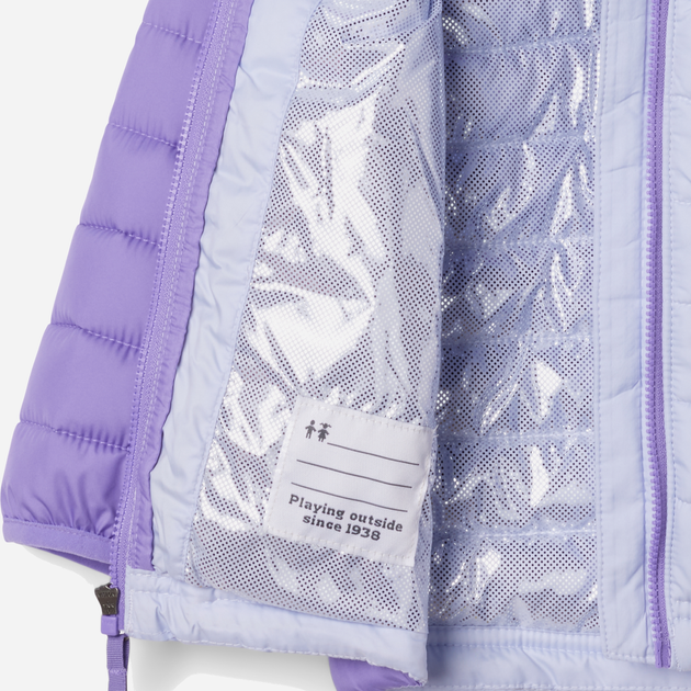 Підліткова зимова куртка для дівчинки Columbia Powder Lite II Hooded Jacket 2090043581 152-158 см Фіолетова (195981310085) - зображення 3