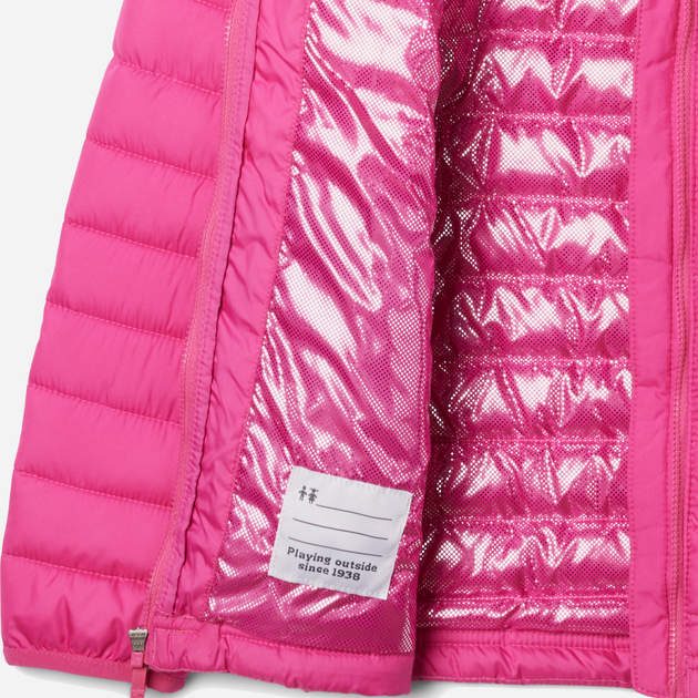 Дитяча зимова куртка для дівчинки Columbia Powder Lite II Hooded Jacket 2090043695 116-122 см Рожева (195981310009) - зображення 3