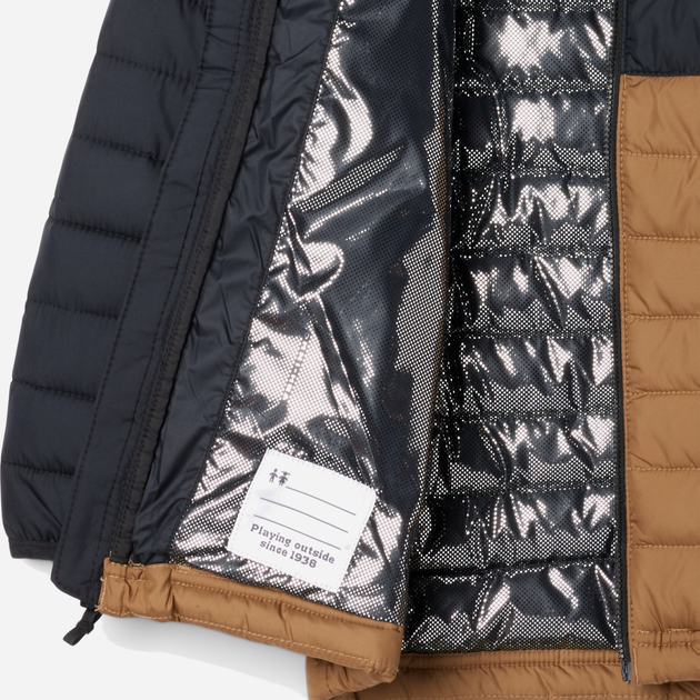 Підліткова зимова куртка для хлопчика Columbia Powder Lite II Hooded Jacket 2090023257 140-146 см Коричневий/Чорний (195981516814) - зображення 3