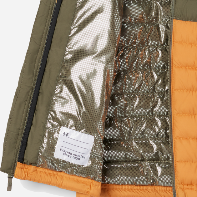 Підліткова зимова куртка для хлопчика Columbia Powder Lite II Hooded Jacket 2090023861 140-146 см Жовтий/Зелений (195981516906) - зображення 3