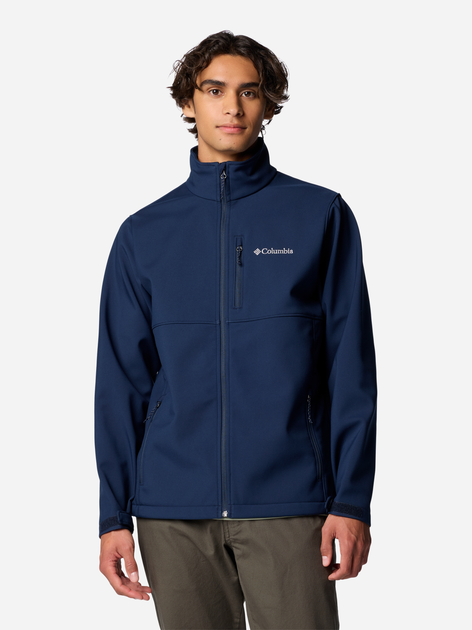 Вітровка чоловіча Columbia Ascender Softshell Jacket 1556534467 S Темно-синя (195981378320) - зображення 1