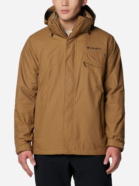 Kurtka jesienna męska z kapturem Columbia Bugaboo III Fleece Interchange Jacket 2096904257 XXL Brązowa (195980982108) - obraz 1