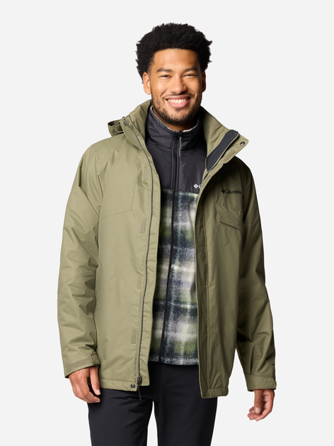 Куртка демісезонна з капюшоном чоловіча Columbia Bugaboo III Fleece Interchange Jacket 2096904397 S Оливкова (195980982276) - зображення 11