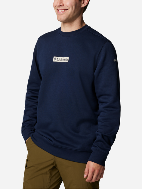 Світшот на флісі чоловічий Columbia Columbia Trek Crew 1957933463 L Темно-синій (195981272567) - зображення 3