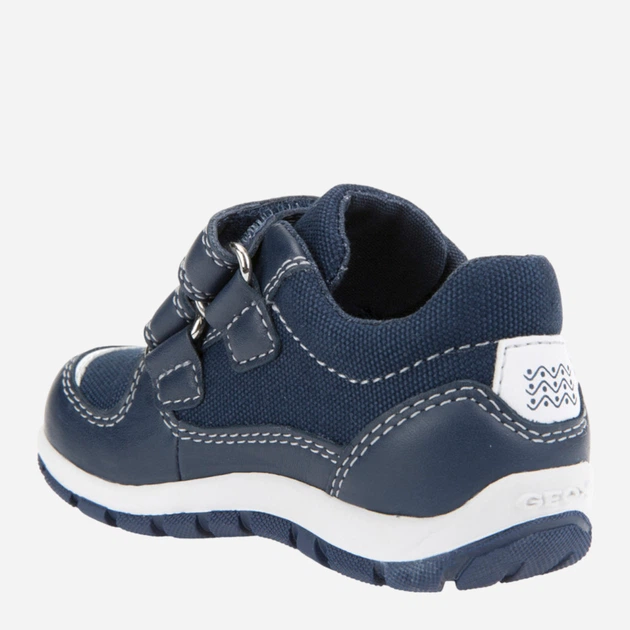 Sneakersy chłopięce Geox B8232A08510-C4211 25 Granatowy/Biały (8058279135307) - obraz 4